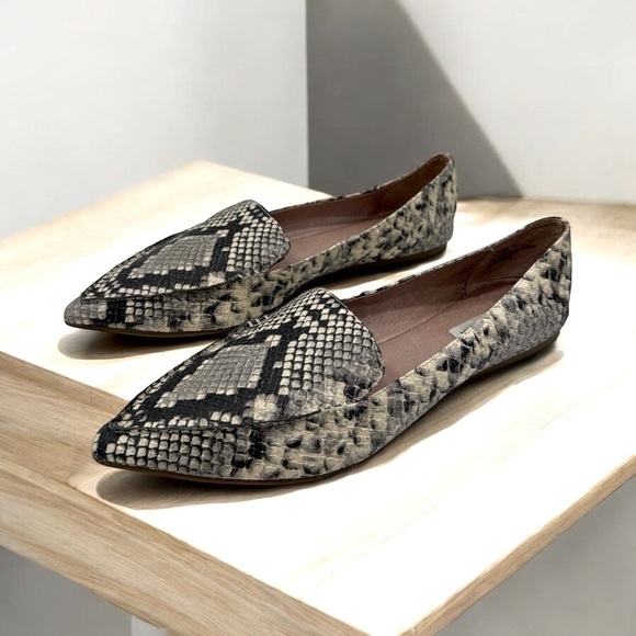 Steve Madden Feather Loafer Snake Print Size 11 M - Picture 5 of 11
